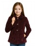Girls Coat  Frappe Wine